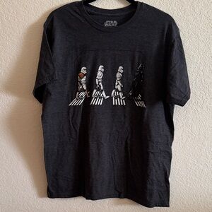 Star Wars Darth Vader Stormtrooper Abbey Road Tee Shirt Top Size Large